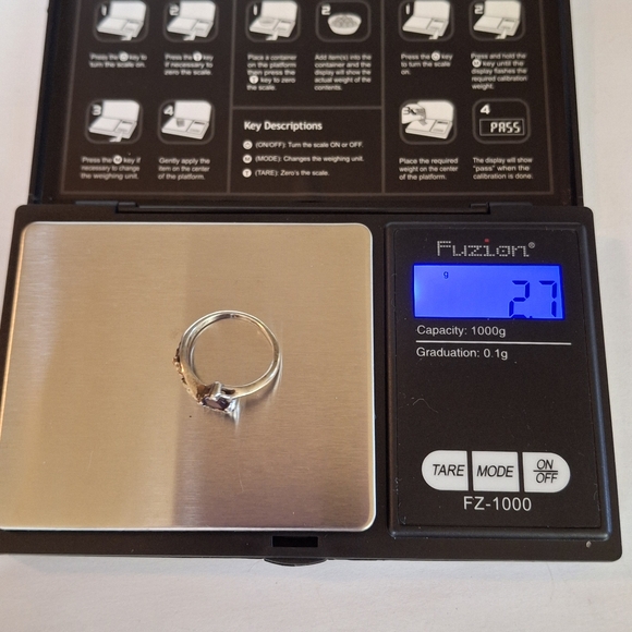 Vintage Sterling Silver 925 & 12k Signed Amethyst Black Hills Gold  Ring Size 6 - Picture 13 of 16